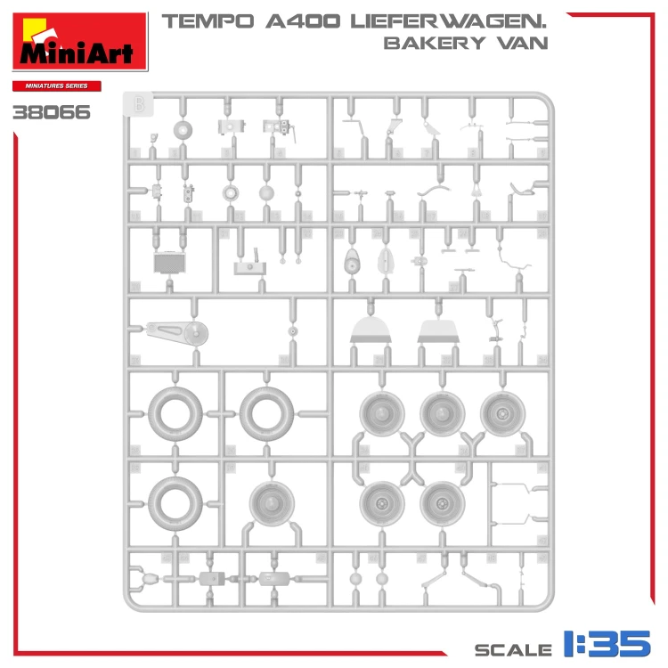 Tempo A400 Lieferwagen Bakery Van 38066 MiniArt