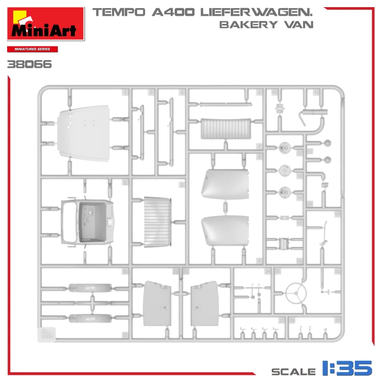 Tempo A400 Lieferwagen Bakery Van 38066 MiniArt