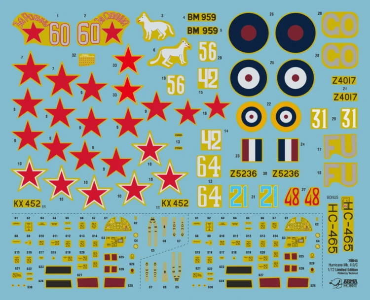 Samolot Hawker Hurricane Mk.II A/B/C 70045 Arma Hobby