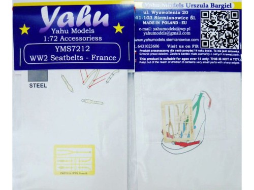 Pasy do francuskich samolotów YMS7212 Yahu