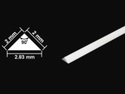 Plastikowy styrenowy trójkątny pręt 2mm 70116 Tamiya