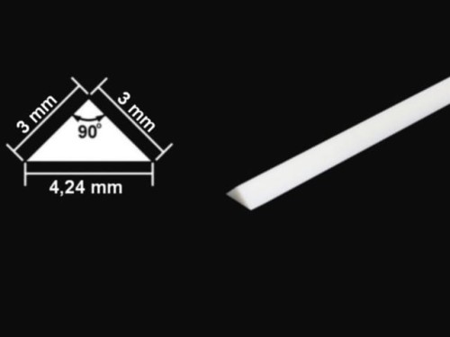 Plastikowy styrenowy trójkątny pręt 3mm 70117 Tamiya