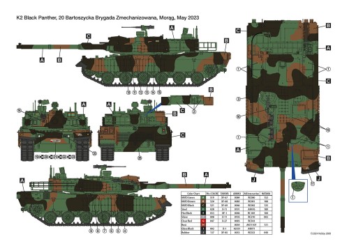 Czołg K2 Black Panther Polish Army MBT 35006 Hobby 2000