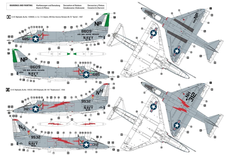 Samolot Douglas A-4C Skyhawk 48032 Hobby 2000