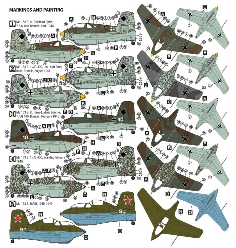 Samolot Messerschmitt Me 163 B/S Komet 72061 Hobby 2000