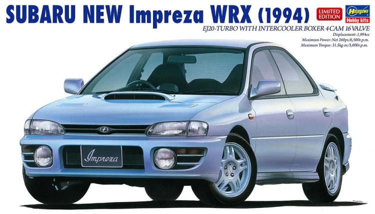 Subaru Impreza WRX 1994 20675 Hasegawa