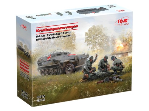 Transporter Krankenpanzerwagen Sd.Kfz.251/8 Ausf.A 35114 ICM