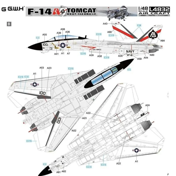 Samolot Grumman F-14A Tomcat L4832 G.W.H