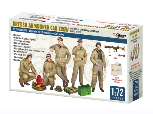 Figurki brytyjska załoga samochodu pancernego 720009 Mirage