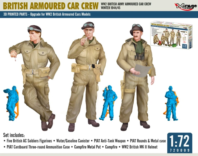 Brytyjska załoga samochodu pancernego 1944/45 720009 Mirage