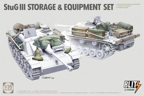 Wyposażenie StuG III Storage & Equipment Set 8018 Takom