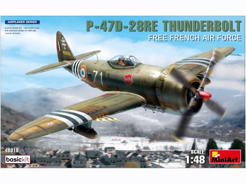 Samolot Republic P-47D-28RE Thunderbolt 48015 MiniArt