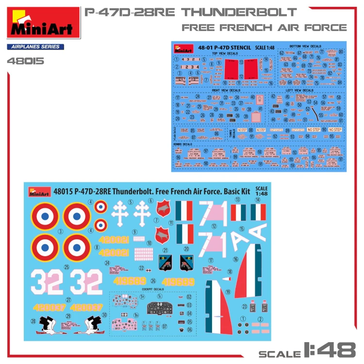 Samolot Republic P-47D-28RE Thunderbolt 48015 MiniArt