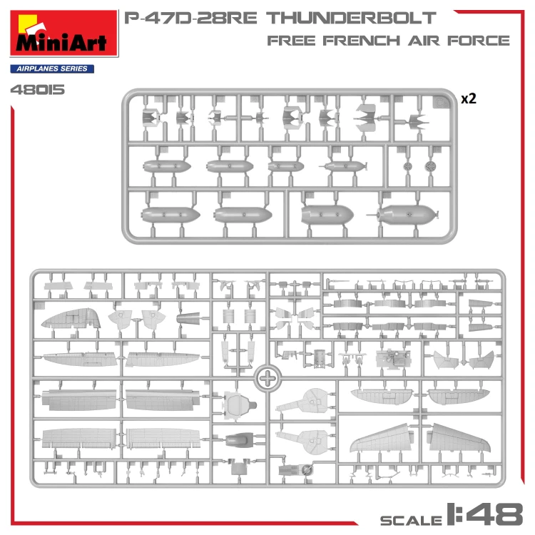 Samolot Republic P-47D-28RE Thunderbolt 48015 MiniArt