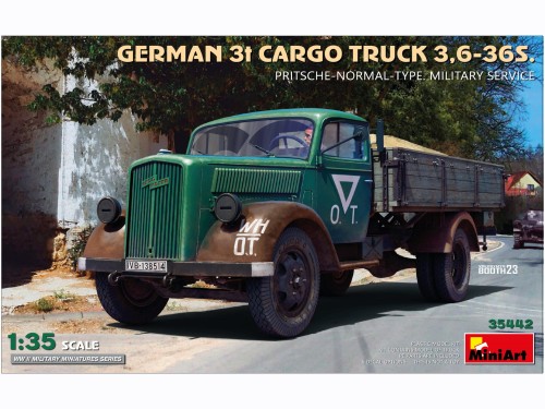 Ciężarówka wojskowa Opel Blitz 3t 3,6-36S. 35442 MiniArt