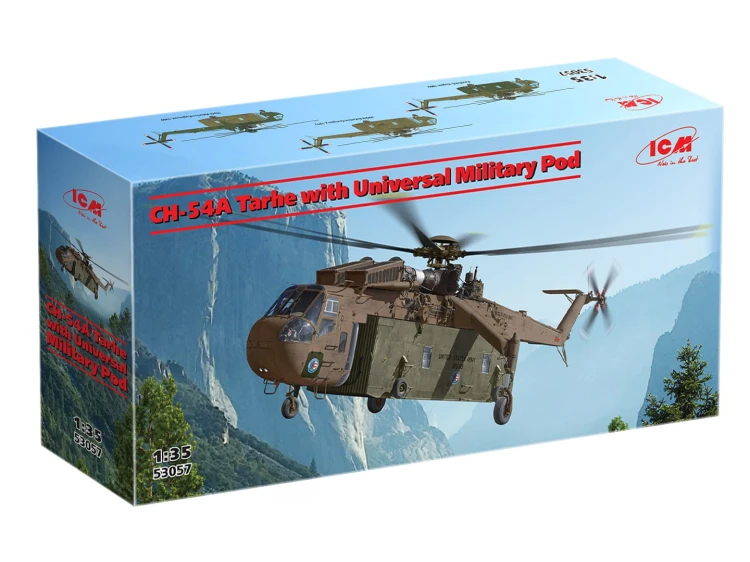 Śmigłowiec Sikorsky CH-54A Tarhe Universal Military Pod 53057 ICM