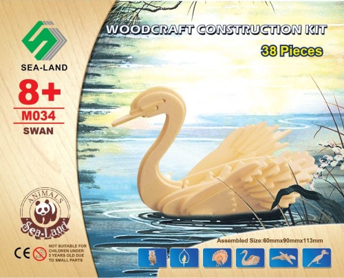 Łabędź składanka drewniana M034 Sea-Land