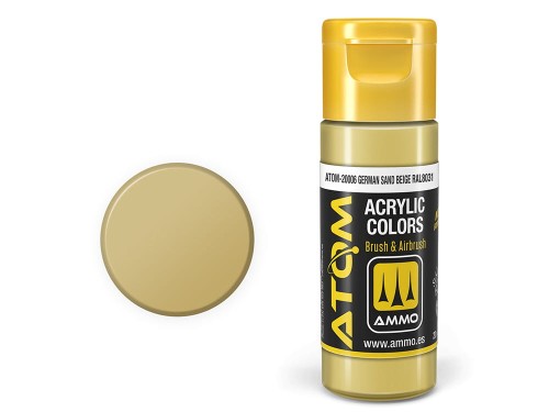Farba akrylowa ATOM German sand beige RAL8031 ATOM-20006 AMMO Mig Jimenez