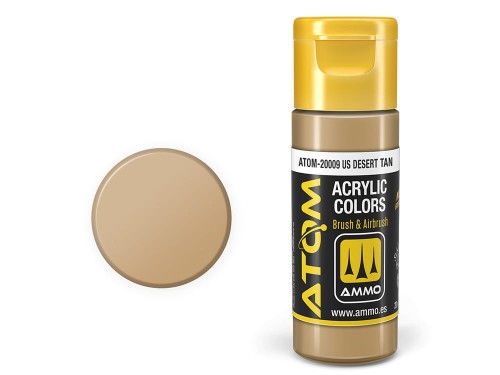 Farba akrylowa ATOM US desert tan ATOM-20009 AMMO Mig Jimenez
