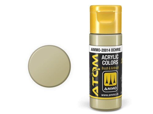 Farba akrylowa ATOM Ochre ATOM-20014 AMMO Mig Jimenez
