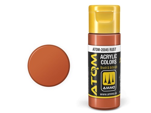 Farba akrylowa ATOM Rust ATOM-20045 AMMO Mig Jimenez