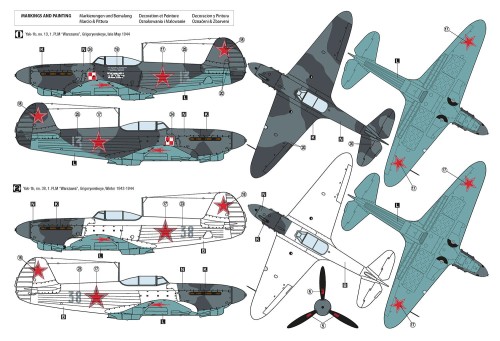Samolot Yakovlev Yak-1b 1. PLM Warszawa 1944-45 48033 Hobby 2000