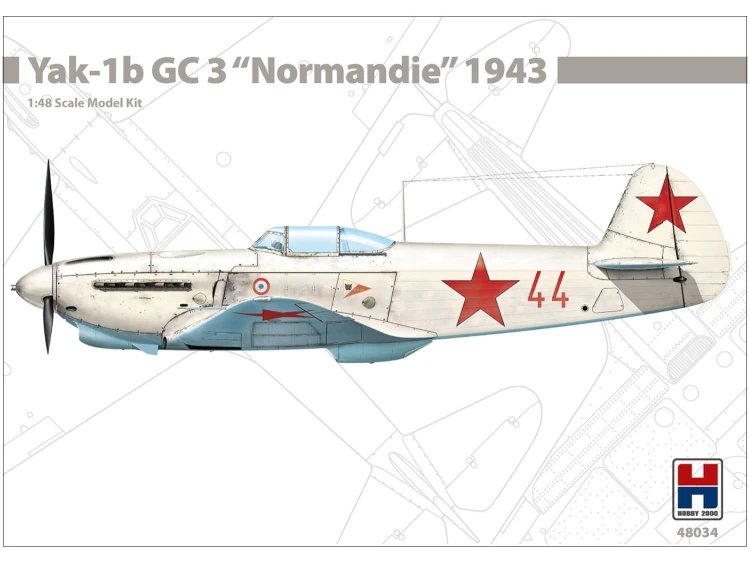 Samolot Yakovlev Yak-1b GC3 Normandie 1943 48034 Hobby 2000