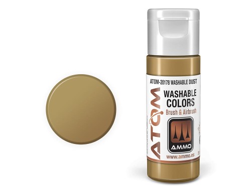 Farba akrylowa ATOM Washable dust RAL8000 ATOM-20178 AMMO Mig Jimenez