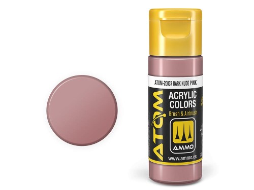 Farba akrylowa ATOM Dark nude pink ATOM-20037 AMMO Mig Jimenez