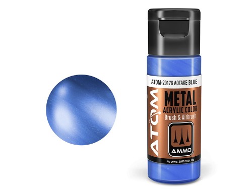 Farba akrylowa ATOM Aotake blue metallic ATOM-20176 AMMO Mig Jimenez