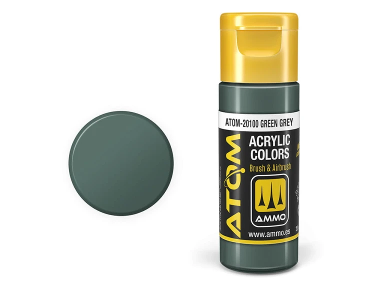 Farba akrylowa ATOM Green grey ATOM-20100 AMMO Mig Jimenez