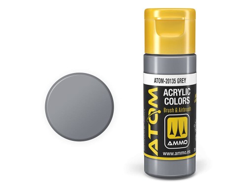 Farba akrylowa ATOM Grey ATOM-20135 AMMO Mig Jimenez