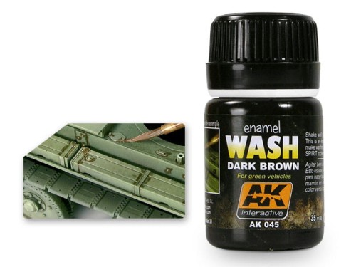 Wash modelarski Dark brown AK045 AK Interactive