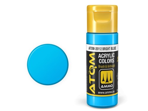 Farba akrylowa ATOM Bright blue ATOM-20112 AMMO Mig Jimenez