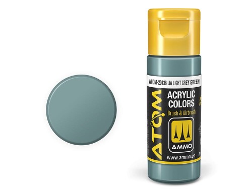 Farba akrylowa ATOM IJA Light grey green ATOM-20138 AMMO Mig Jimenez