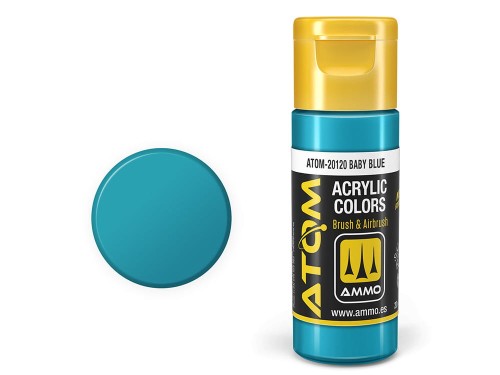 Farba akrylowa ATOM Baby blue ATOM-20120 AMMO Mig Jimenez
