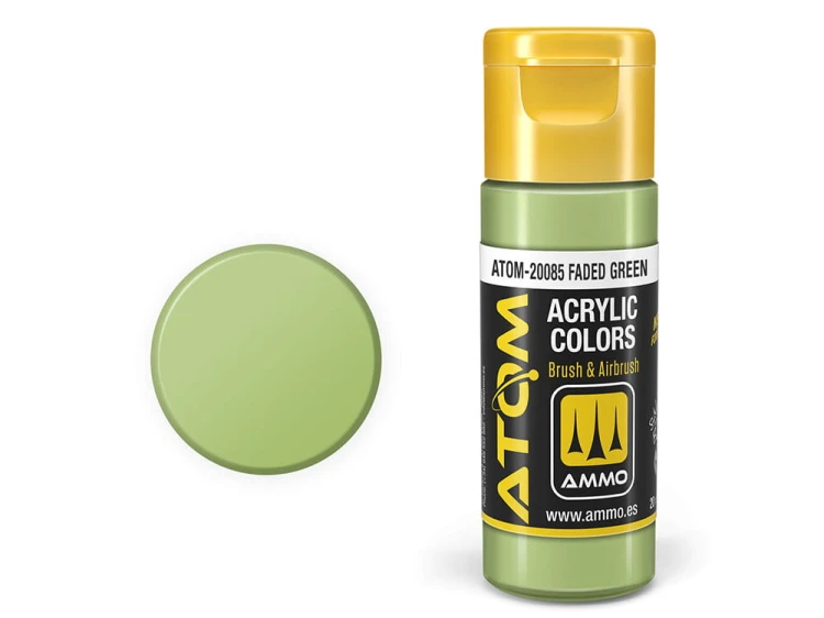 Farba akrylowa ATOM Faded green ATOM-20085 AMMO Mig Jimenez