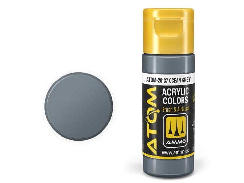 Farba akrylowa ATOM Ocean grey ATOM-20137 AMMO Mig Jimenez
