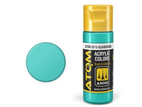 Farba akrylowa ATOM Aquamarine ATOM-20116 AMMO Mig Jimenez