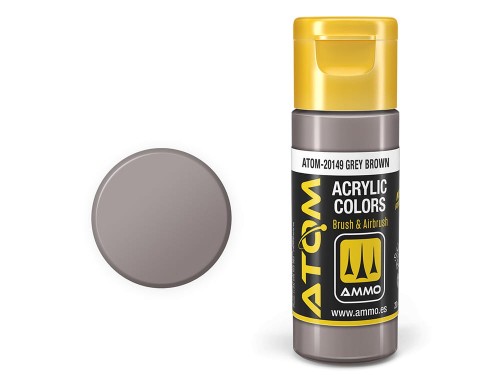 Farba akrylowa ATOM Grey brown ATOM-20149 AMMO Mig Jimenez