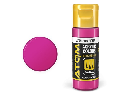 Farba akrylowa ATOM Fucsia ATOM-20034 AMMO Mig Jimenez