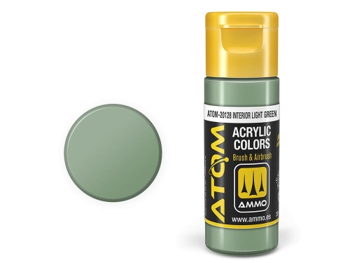 Farba akrylowa ATOM Interior light green ATOM-20128 AMMO Mig Jimenez