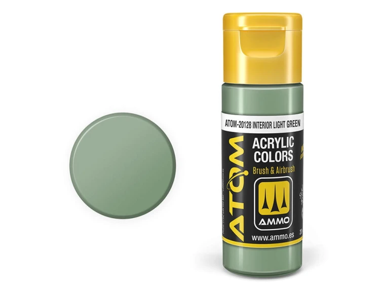 Farba akrylowa ATOM Interior light green ATOM-20128 AMMO Mig Jimenez