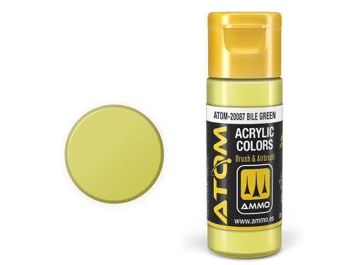 Farba akrylowa ATOM Bile green ATOM-20087 AMMO Mig Jimenez