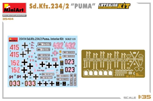 Samochód pancerny Sd.Kfz.234/2 Puma 35414 MiniArt