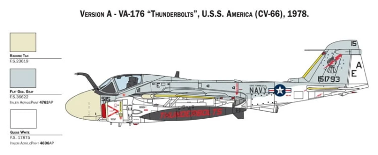 Samolot Grumman KA-6D Intruder 1405 Italeri