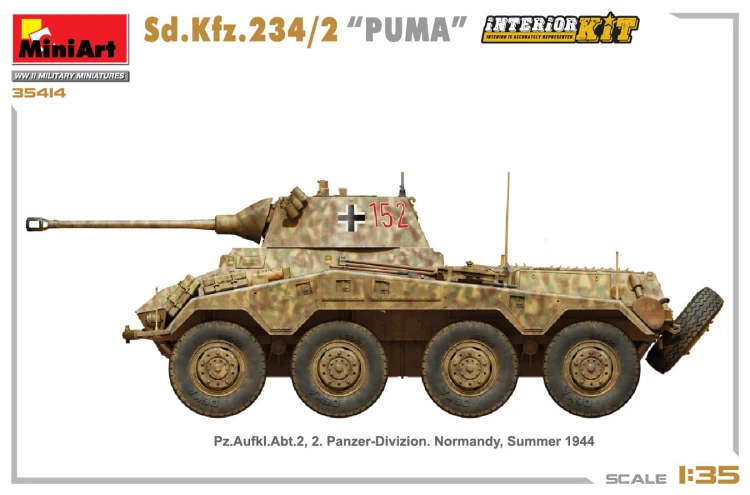 Samochód pancerny Sd.Kfz.234/2 Puma 35419 MiniArt