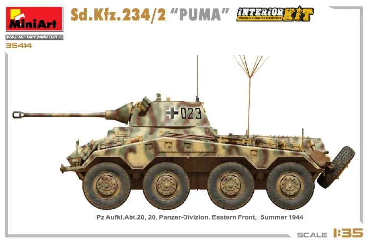 Samochód pancerny Sd.Kfz.234/2 Puma 35419 MiniArt