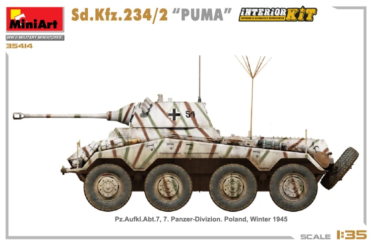 Samochód pancerny Sd.Kfz.234/2 Puma 35419 MiniArt