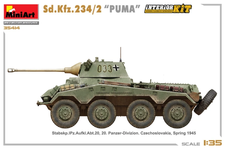 Samochód pancerny Sd.Kfz.234/2 Puma 35419 MiniArt